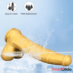 14.76in Extra Long Huge Black Soft Liquid Silicone Horse Cock Orgasm Dildo Real Dildo