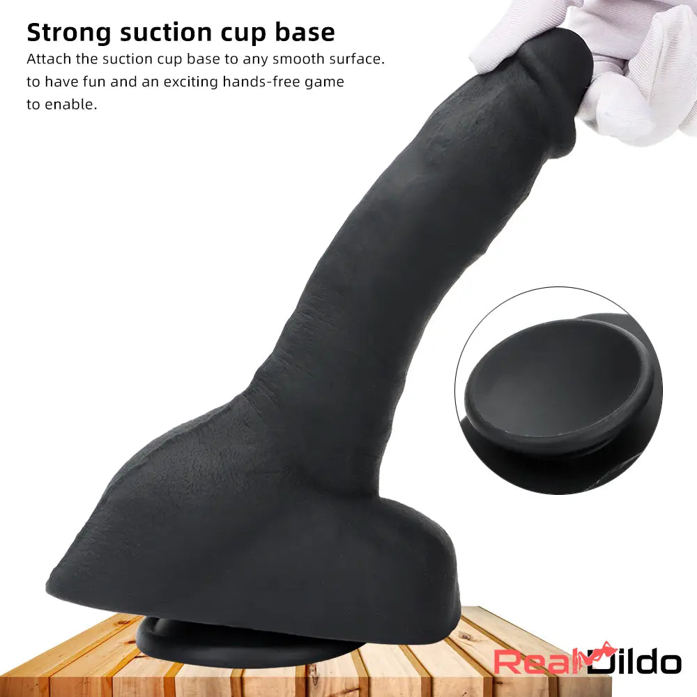 9.05in Premium Large Silicone Soft Mixed Color Dildo For Anus Safety Real Dildo