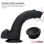 7.67in Premium Silicone Soft Mixed Color Dildo For Anal Safety Sex Toy Real Dildo