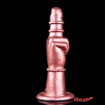 8.27in Middle Finger Fist Silicone Big Soft Dildo For G-spot Orgasm Sex - Real Dildo