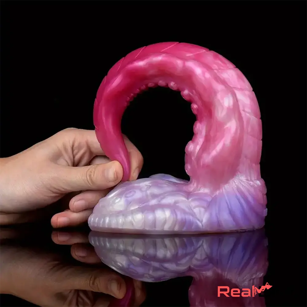 9.25in Real Octopus Tentacle Big Silicone Soft Dildo For Increased Intimate Real Dildo