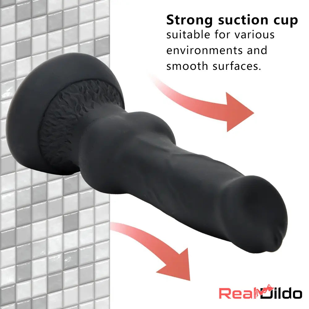 7.48in Silicone Soft Mixed Color Dog Cock Dildo For Sex Toy Orgasm Safety Real Dildo