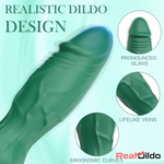 3.74in Small Automatic Vibrating Dildo With Veins Intensity Levels Stimulator Real Dildo