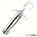 4.05in 4.92in Metal Enema Shower Small Dildo For G Spot Vaginal Cleaner Real Dildo
