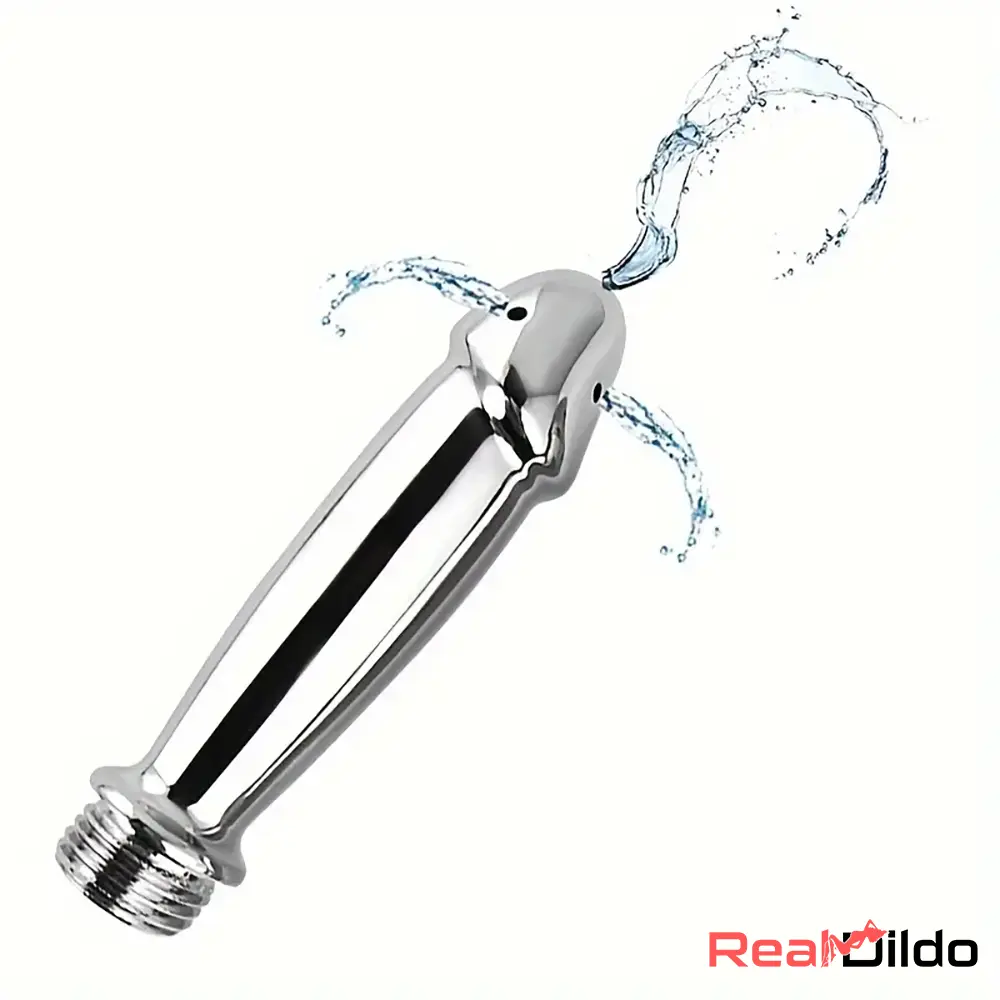 4.05in 4.92in Metal Enema Shower Small Dildo For G Spot Vaginal Cleaner Real Dildo