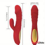 8.8in Heating Vibrating Soft Silicone Dildo Vibrator For Adult Female Real Dildo