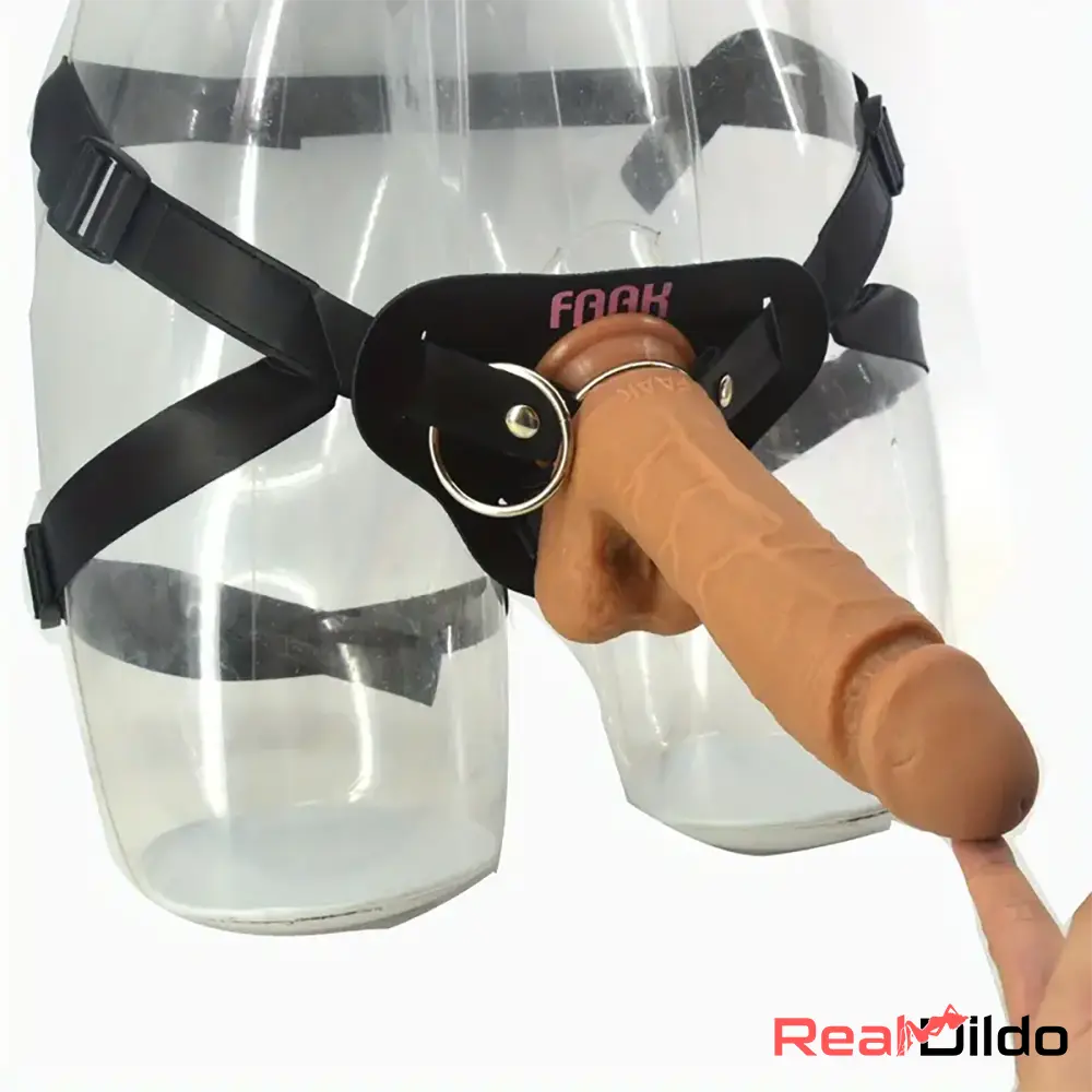 8.46in Realistic Large Silicone Soft Anal Double Layer Dildo For G-Spot Real Dildo