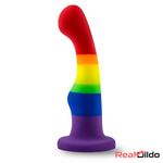 5.83in Unisex Silicone Soft Rainbow Dildo Sex Toy For LGBT Adult Love - Real Dildo