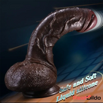 10in Realistic Skin Feel Like Soft Liquid Silicone Dildo For Sex Massager Real Dildo