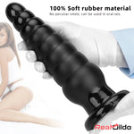 10.63in Realistic Big Silicone Black Dildo Butt Plug For Clit Expansion Real Dildo