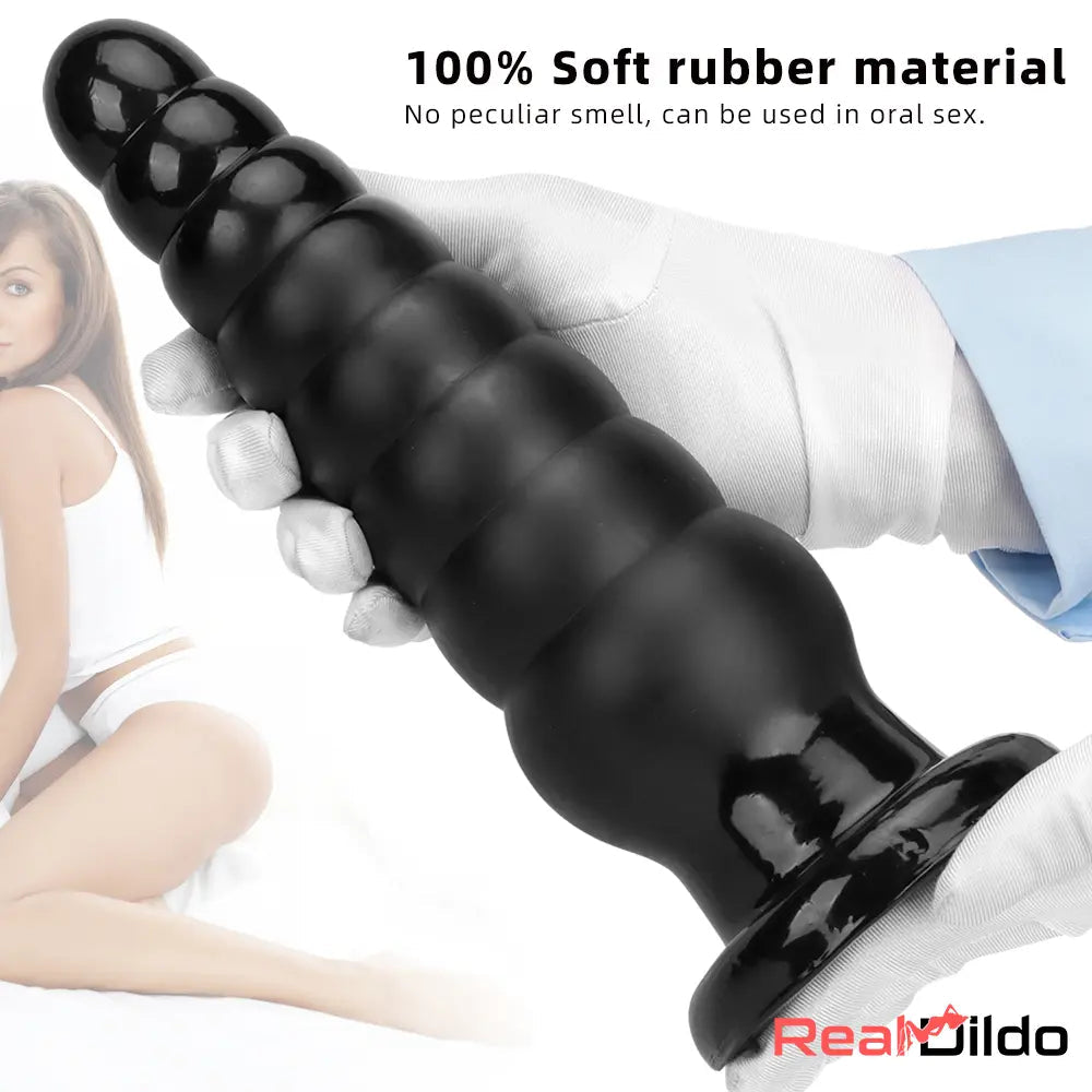 10.63in Realistic Big Silicone Black Dildo Butt Plug For Clit Expansion Real Dildo