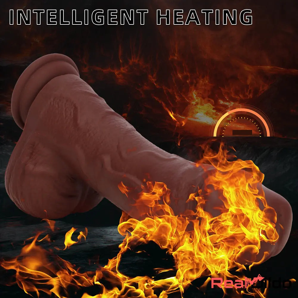 8.85in Intelligent Heating Thrusting Vibrating Automatic Electric Dildo Real Dildo