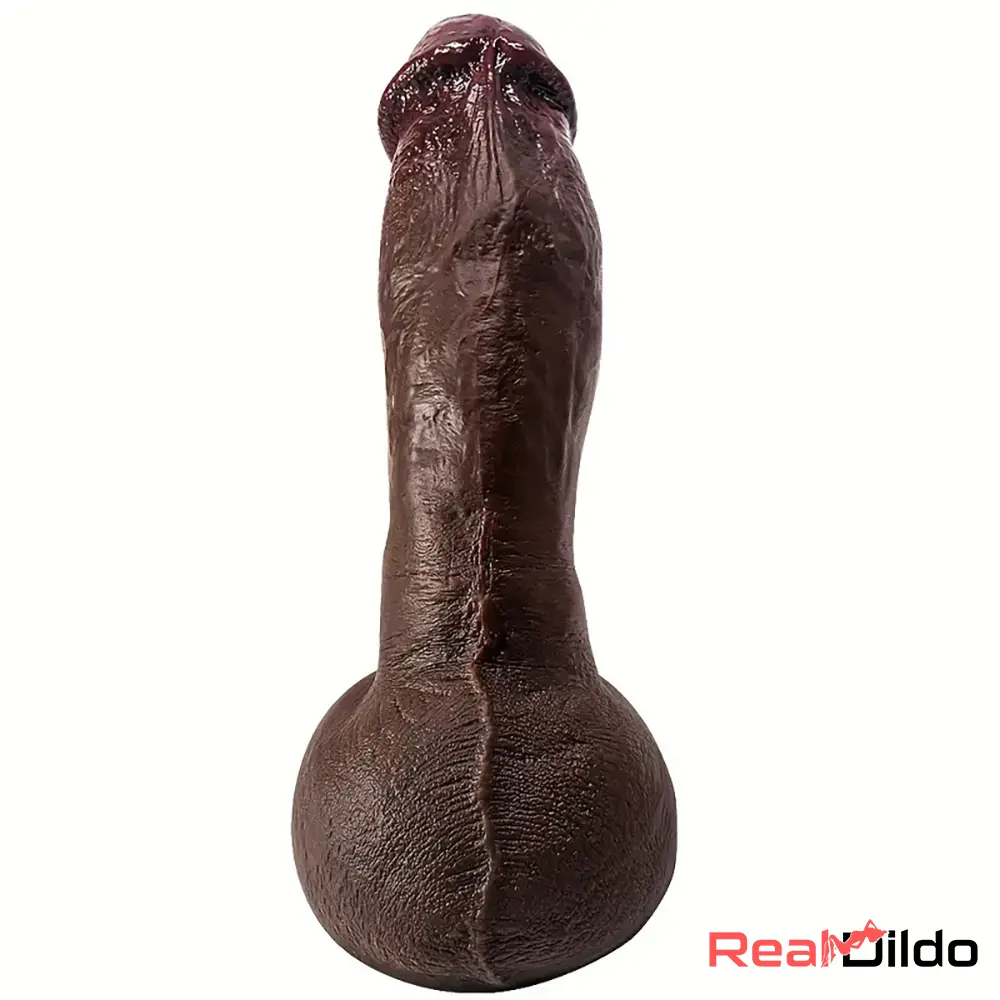 8.07in 8.66in 9.44in Ebony Silicone Soft Real Big Dildo For Pleasure Women Real Dildo