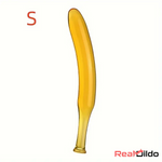 7.09in 7.48in 9.65in Premium Glass Banana Dildo For Women Masturbator - Real Dildo