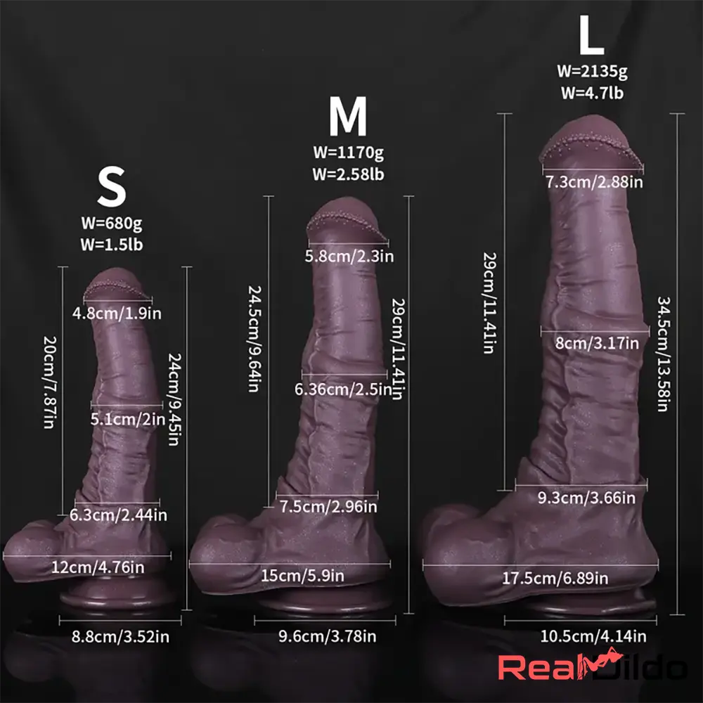 9.45in 11.41in 13.58in Liquid Silicone Animal Horse Dildo For Vagina Clit Real Dildo
