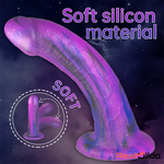 7.08in Silicone No Eggs Soft Dildo For Female Male Love Sex Toy Real Dildo