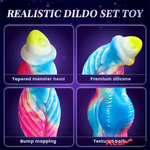 10.2in Odd Big Soft Silicone Monster Thrusting Vibrating Real Dildo Real Dildo