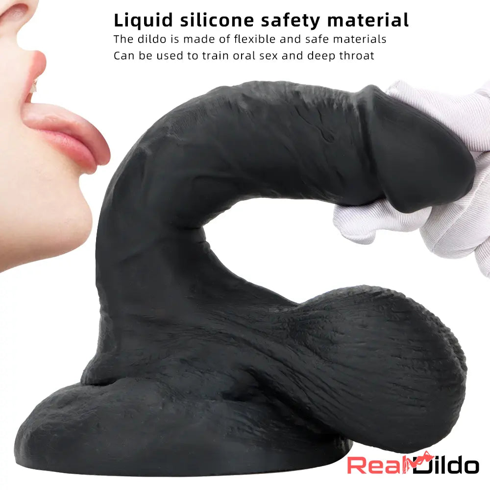 7.48in Big Suction Cup Silicone Soft Mixed Color Dildo For Sex Toy Safety Real Dildo