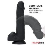 7.67in Premium Silicone Soft Mixed Color Dildo For Anal Safety Sex Toy Real Dildo