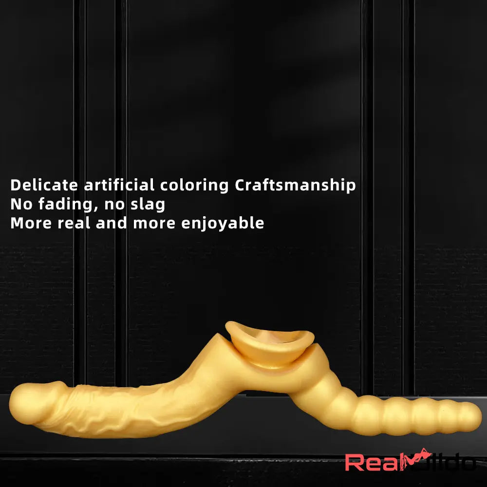 8.07in Silicone Big Soft Dildo Double Heads Dildo Butt Plug Orgasm Love Toy Real Dildo