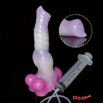 10.23in Fantasy Animal Dog Cock Knot Ejaculating Big Real Dildo Real Dildo