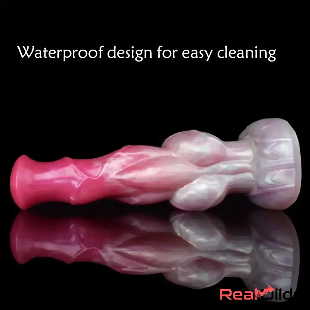 9.57in Animal Big Dog Silicone Soft Dildo With Strong Suction Pleasure Toy Real Dildo