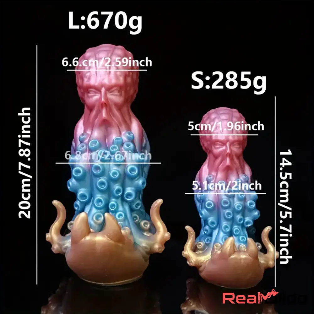 5.7in 7.87in Tentacle Octopus Silicone Soft Dildo For Women Erotic Sex Toy - Real Dildo
