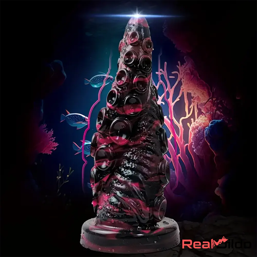 7.87in Fantasy Monster Octopus Tentacle Silicone Ergonomic Cock Dildo Real Dildo