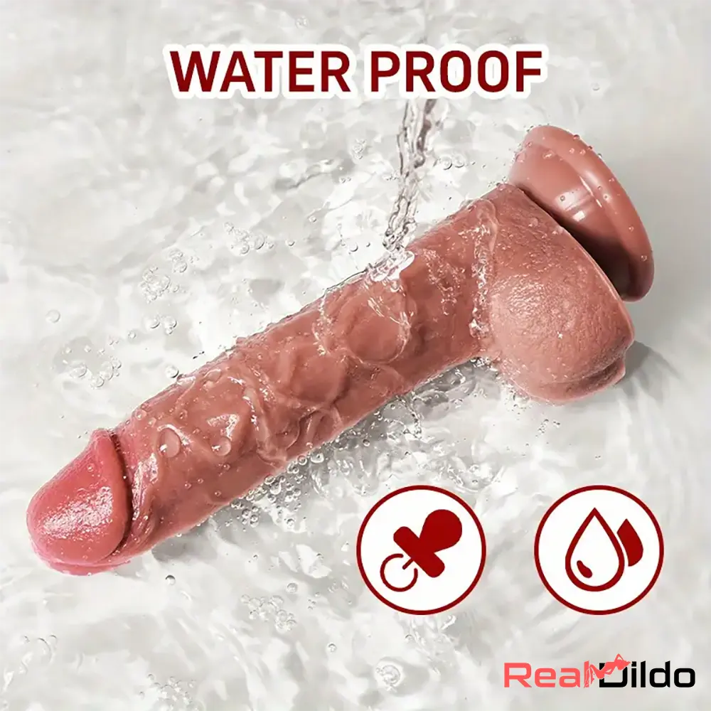 7.48in Realistic Silicone Soft Dildo For Female Male Love Pleasure Real Dildo