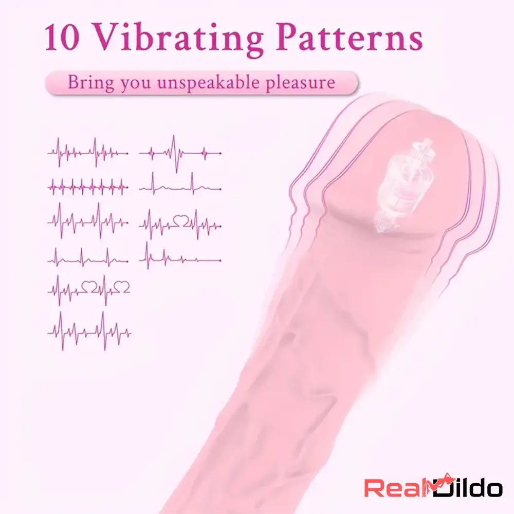 7.08in Liquid Silicone Bendable Soft Vibrating Dildo For Male Female - Real Dildo