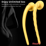 16.14in Large Long Silicone Soft Anal Dildo For Males Females Massage - Real Dildo