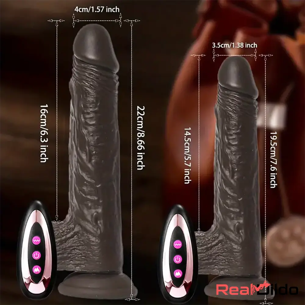 7.6in 8.66in Swing Vibrating Thrusting Big Silicone Soft Heated Auto Dildo Real Dildo