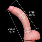 10.1in Realistic Large Silicone Soft Anal Dildo For Adult Couple Love Real Dildo