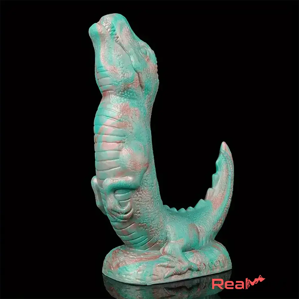 8.66in Animal Dinosaur Monster Silicone Thick Soft Dildo For Orgasm - Real Dildo