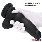 7.87in Silicone Soft Mixed Color Dog Cock Dildo For Women Sex Safety Real Dildo