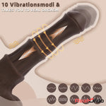 9.05in 4in1 Heating Thrusting Vibrating Rotation Remote Horse Discreet Dildo Real Dildo