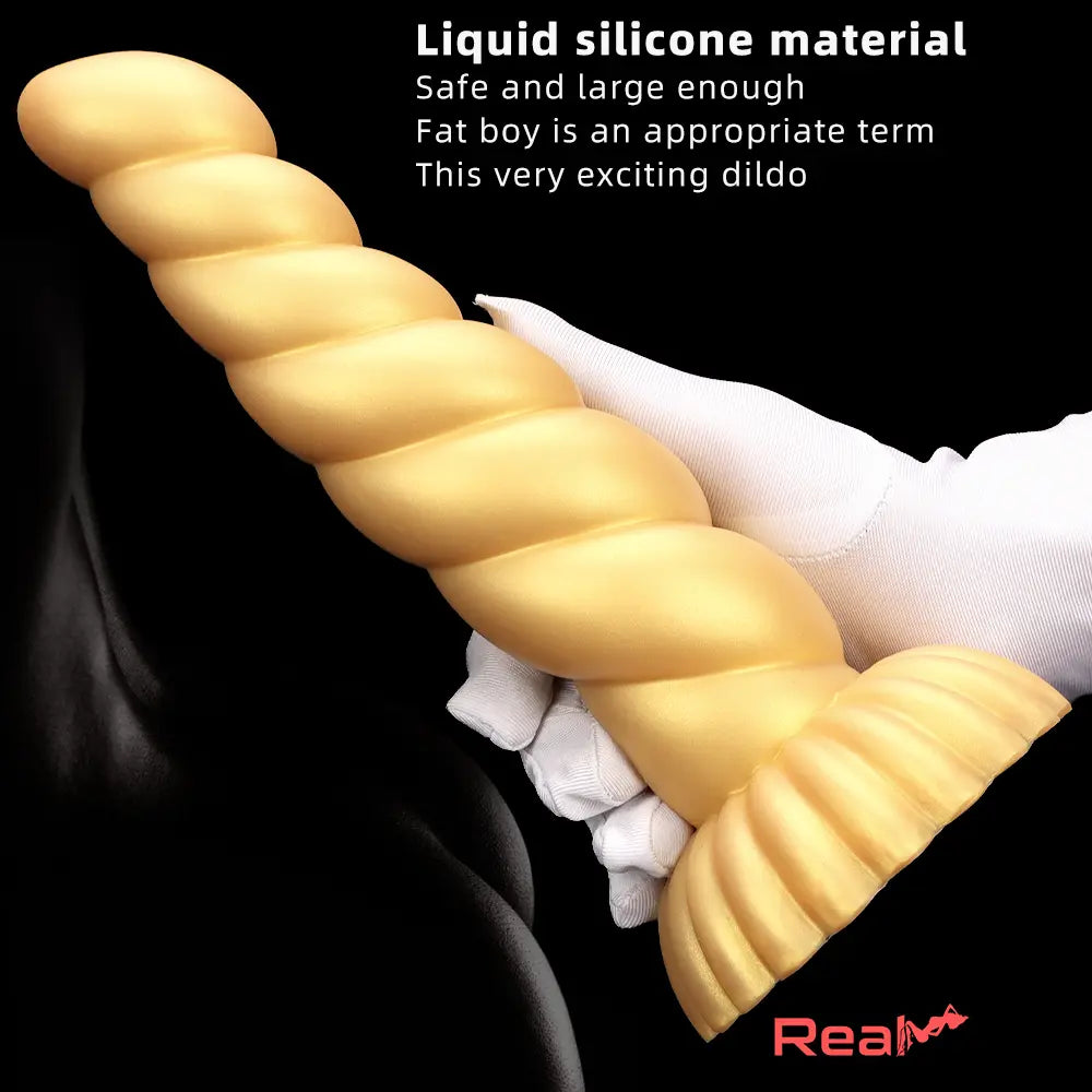 5.51in 7.87in 10.23in Gold Silicone Soft Fantasy Alien Dildo For Anal Orgasm Real Dildo