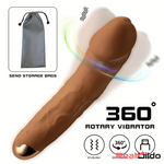 8.19in Big Vibrating Rotation Auto Dildo BDSM Sex Toy For G Spot Love Toy Real Dildo