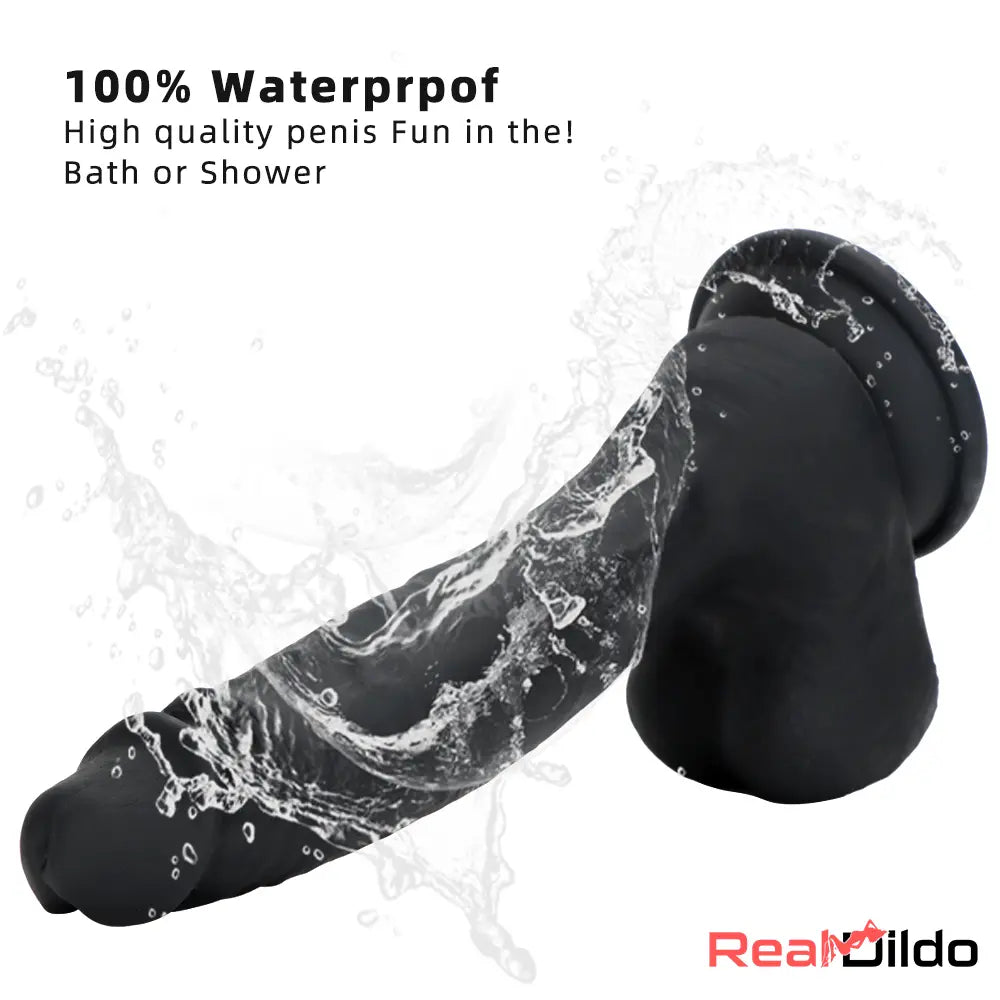 8.46in Premium Silicone Soft Mixed Color Dildo For Anal Sex Safety Toy Real Dildo