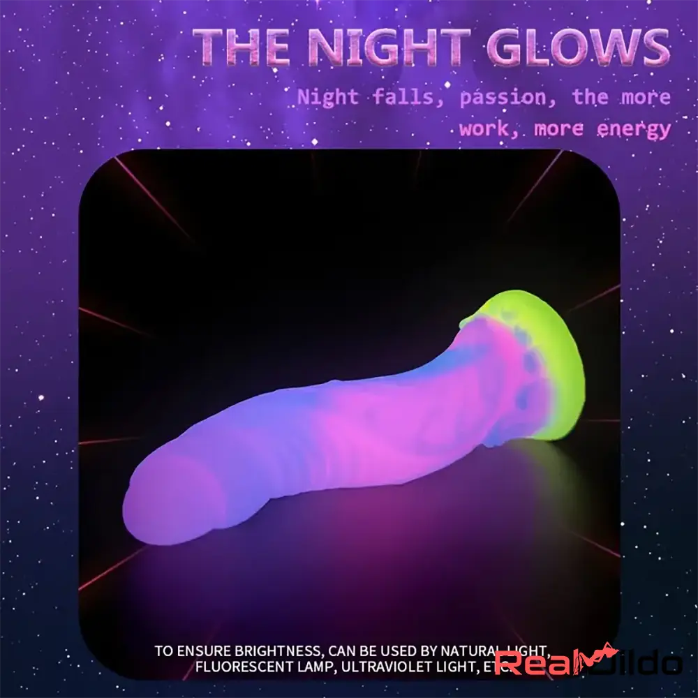 High-Quality Night-Glowing Liquid Silicone Fantasy Monster Uncut Dildo Real Dildo