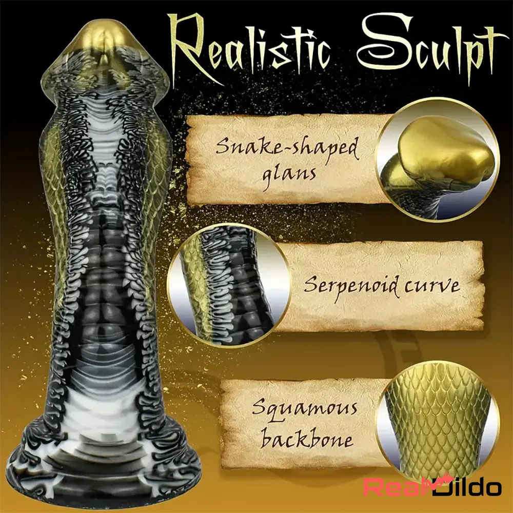 8.5in Big Silicone Soft Monster Animal Snake Dildo Adults Anal Sex Toy Real Dildo