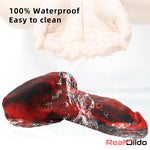 9.05in Large Thick Silicone Soft Mixed Color Dildo For Women Glans Penis Real Dildo