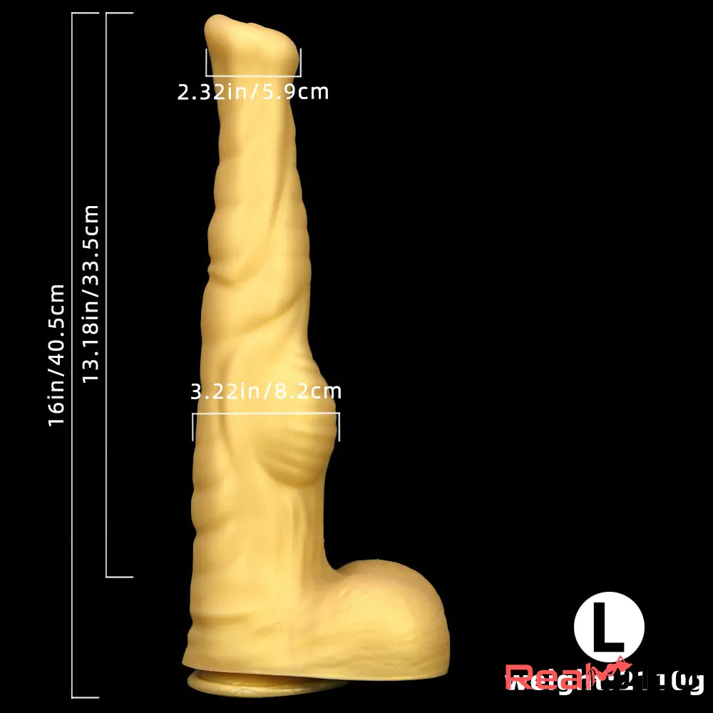 12.61in 14.17in 16in Super Huge Long Silicone Soft Horse Cock Orgasm Dildo Real Dildo