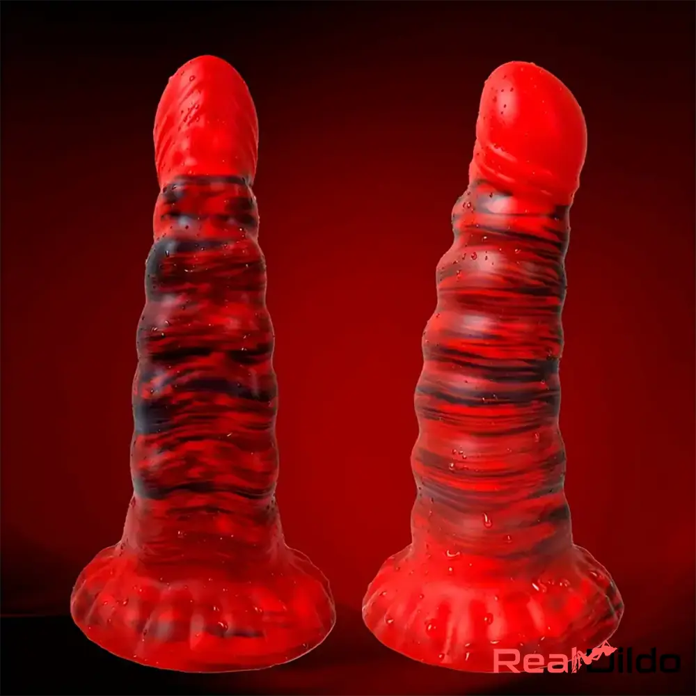 8.7in Fantasy Big Silicone Soft Fat Dildo For G-Spot Anal Hands-Free Play Real Dildo