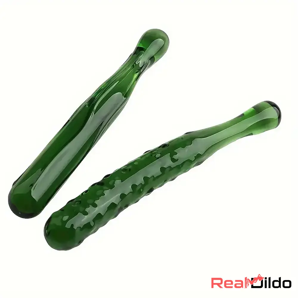 Multiple Lengths Colors Fruit Vegetable Crystal Clear Glass Anal Cock Dildo Real Dildo