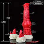 10.01in Big Animal Horse Cock Silicone Soft Cock Dildo For Anus Real Dildo