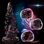 7.87in Fantasy Monster Octopus Tentacle Silicone Ergonomic Cock Dildo Real Dildo