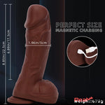 8.85in Intelligent Heating Thrusting Vibrating Automatic Electric Dildo Real Dildo