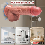 7.48in Realistic Silicone Soft Dildo For Female Male Love Pleasure Real Dildo