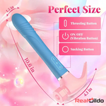 10.6in Silicone Soft Thrusting Suck Swing Flapping Beating Cock Dildo Real Dildo